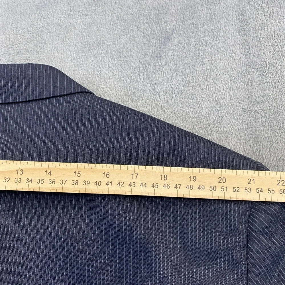 Jones New York Collection Men's L‎ 48 Pinstripe Wool Suit Jacket and Pants Set